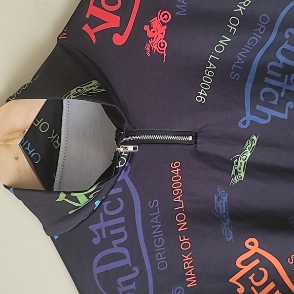 Y2K VON DUTCH ORIGINALS MARK OF LA 90046 LADIES 1/4 ZIP PULLOVER SIZE 1X - Picture 2 of 11